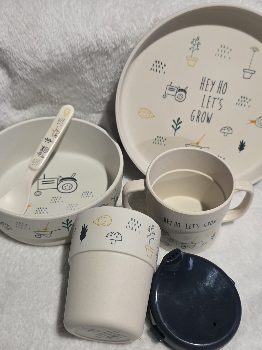 Lässig Garden Explorer Bamboo/Polypropylene Toddler Mealtime Set